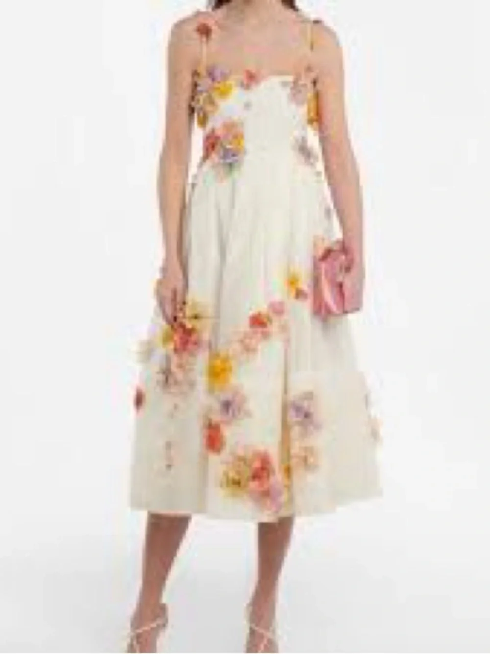 NWT Zimmermann Postcard Appliqué Midi Dress